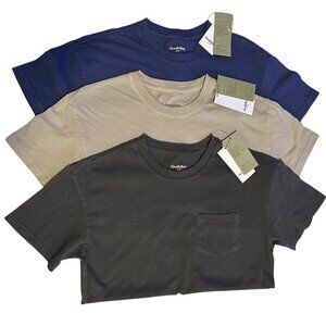 Goodfellow & CO Men's 3 Crew Neck T-shirts 100% Cotton size M NWT
